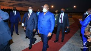 Félix Tshisekedi en Zambie