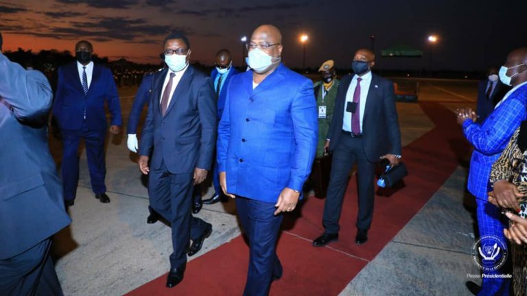 Félix Tshisekedi en Zambie