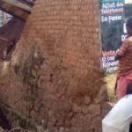 l'écroulement d'un mur à Mukukwe