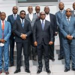 Serge Nkonde ,une délégation du Comité Olympique National et Sama Lukonde