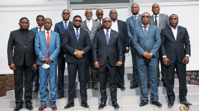 Serge Nkonde ,une délégation du Comité Olympique National et Sama Lukonde