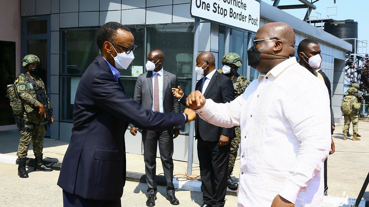 Paul Kagame et Felix Tshisekedi