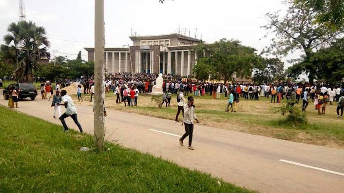 Manifestation étudiant UniKin Kinshasa