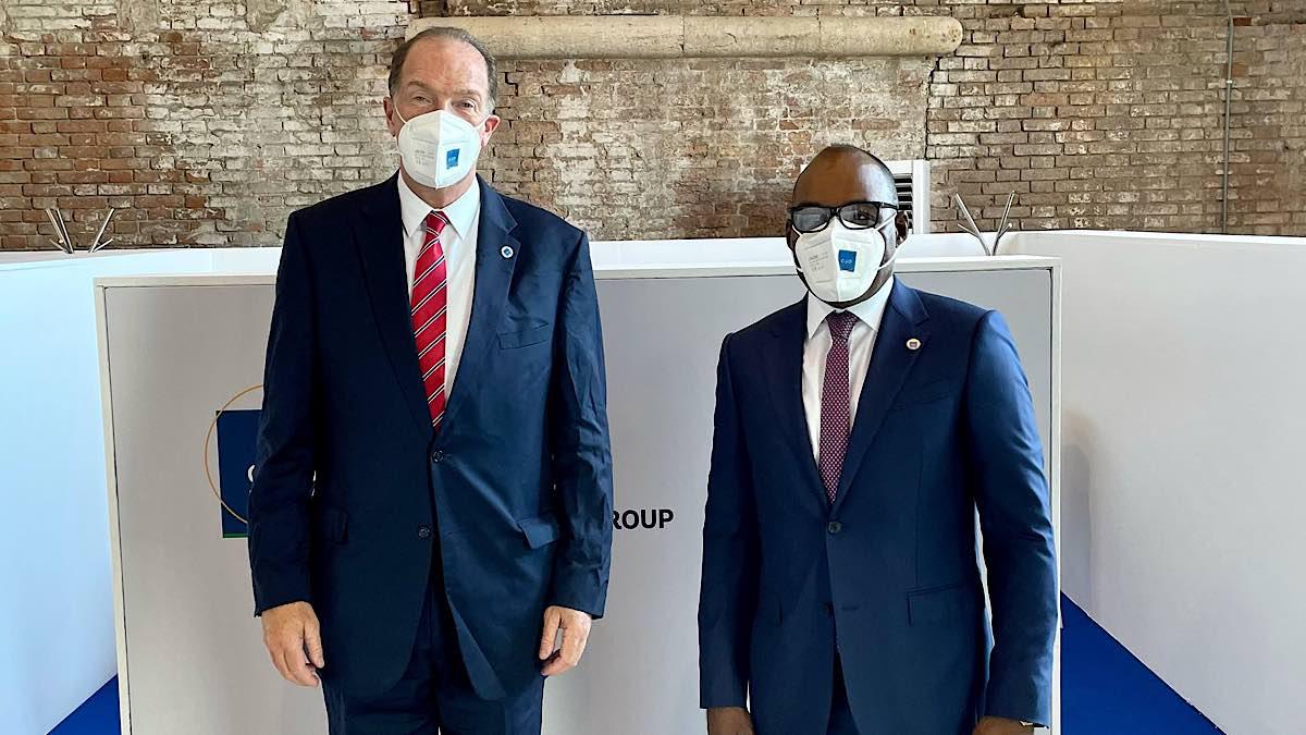 David Malpass et Nicolas Kazadi Banque mondiale