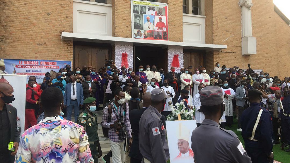 Kinshasa : la dépouille du cardinal émérite Monsengwo déjà à la cathédrale Notre Dame du Congo