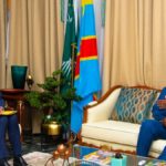 Félix Tshisekedi et Lars Gerrit Leyman chargé d'affaires de l'Allemagne