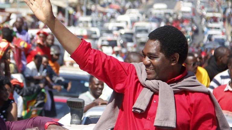 Zambie l'opposant Hakainde Hichilema