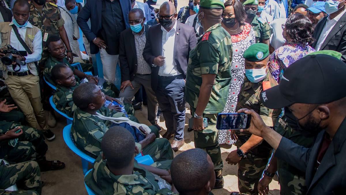 RDC : lors de son séjour à Bunia, Sama Lukonde a rendu visite aux militaires blessés de guerre