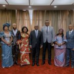 délégation de l'Intersyndicale nationale de l'Administration publique et Sama Lukonde