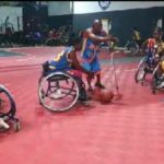 Les léopards dames et messieurs de Basket-ball sur fauteuil