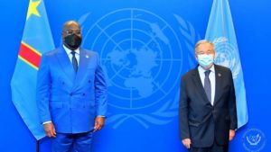 Félix Tshisekedi a échangé avec Antonio Guterres