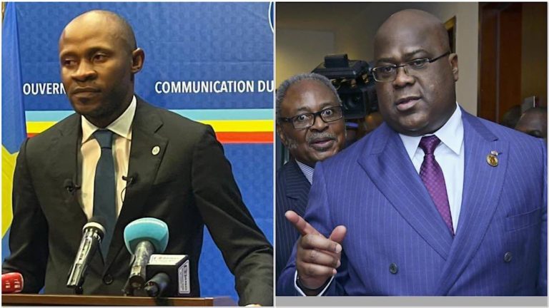 Patrick Muyaya et Félix Tshisekedi