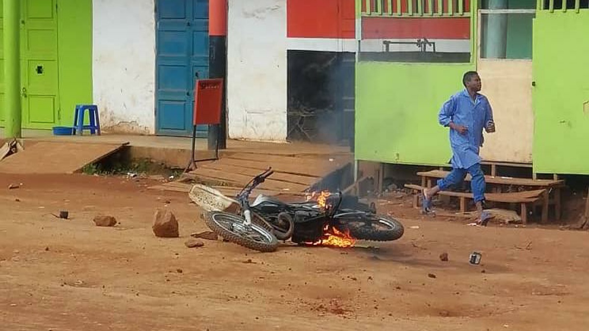 moto incendiée à Butembo