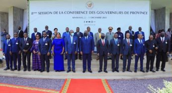 RDC : Les 26 gouverneurs réitèrent leur soutien au président Tshisekedi
