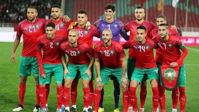 Maroc de football, surnommée « les Lions de l'Atlas »