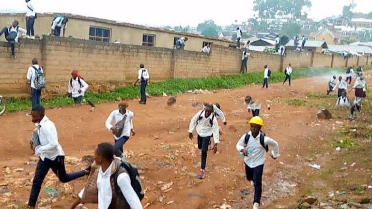 Beni : les activités scolaires paralysées, marche élèves