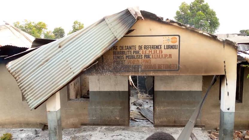 Beni : le centre de santé de référence de Luanoli pillé et incendié par les présumés ADF