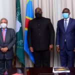 Félix-Antoine Tshisekedi et avec une délégation d'investisseurs américains de la société brassicole « Varun Beverage