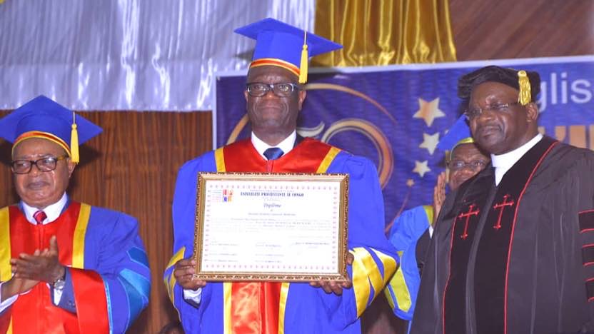 Lubumbashi : le Dr Dénis Mukwege a reçu le diplôme « Honoris Causa » de l’Université de Lubumbashi