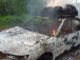 véhicules incendiés par les ADF sur l'axe Beni Kasindi