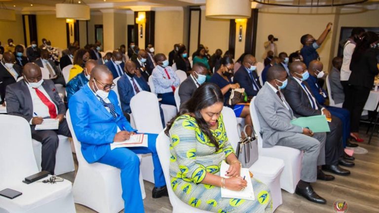 atelier à Mbuji-Mayi sur l'exposition de la carte des retombes minières