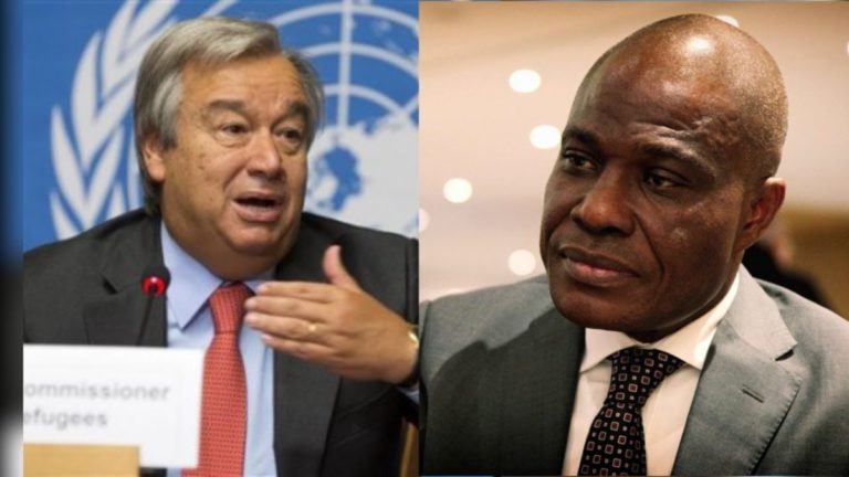 SG Guterres de l'ONU Fayulu martin
