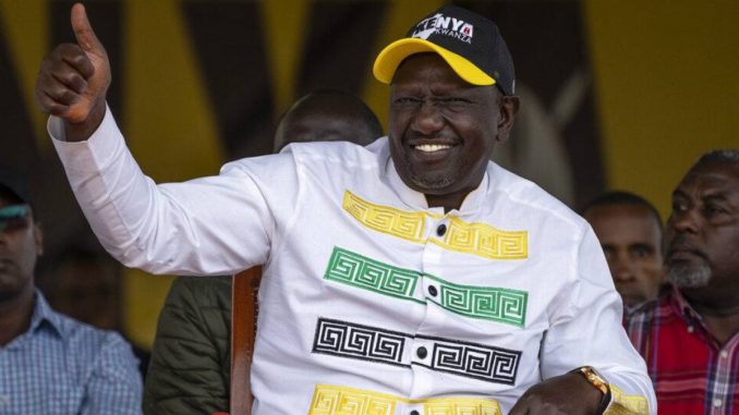 William Ruto the 5th. The next president of kenya