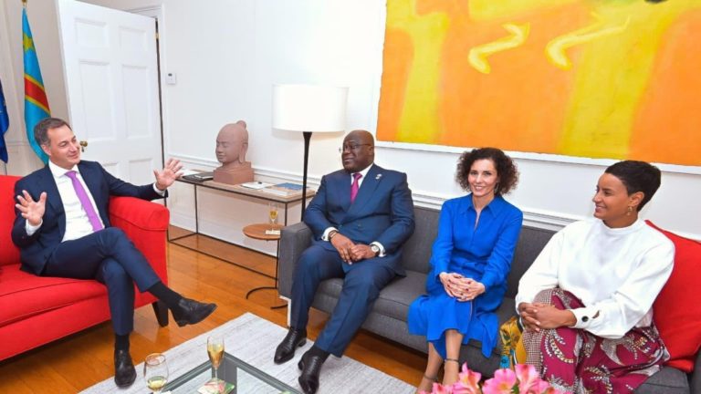 Alexander De Croo et Félix Tshisekedi