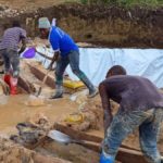 es creuseurs dans le site minier