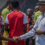 Moïse Katumbi à l'entraînement