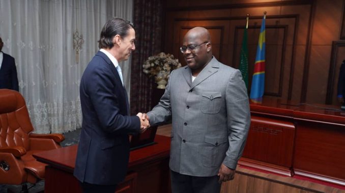 Félix Tshisekedi et Amos Hochstein Félix Tshisekedi et Amos Hochstein