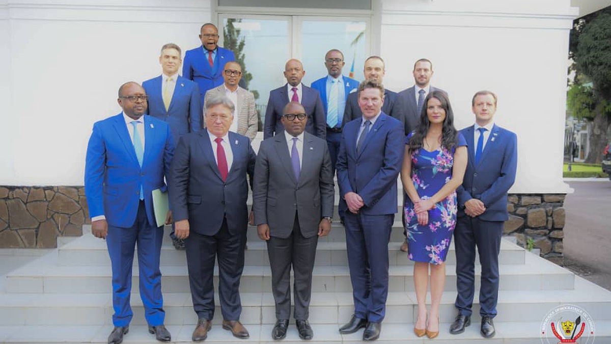 Jean-Michel Sama Lukonde, la délégation de la Société GED Africa