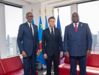 Kagame Macron Félix Tshisekedi