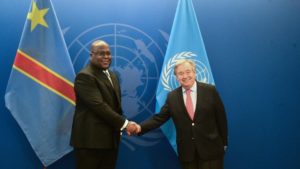 MONUSCO RDC Tshisekedi et Guterres