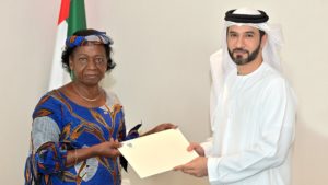 Marie Ndjeka Opombo Ambassadeur Extraordinaire de la RRDC Émirats arabes Unis