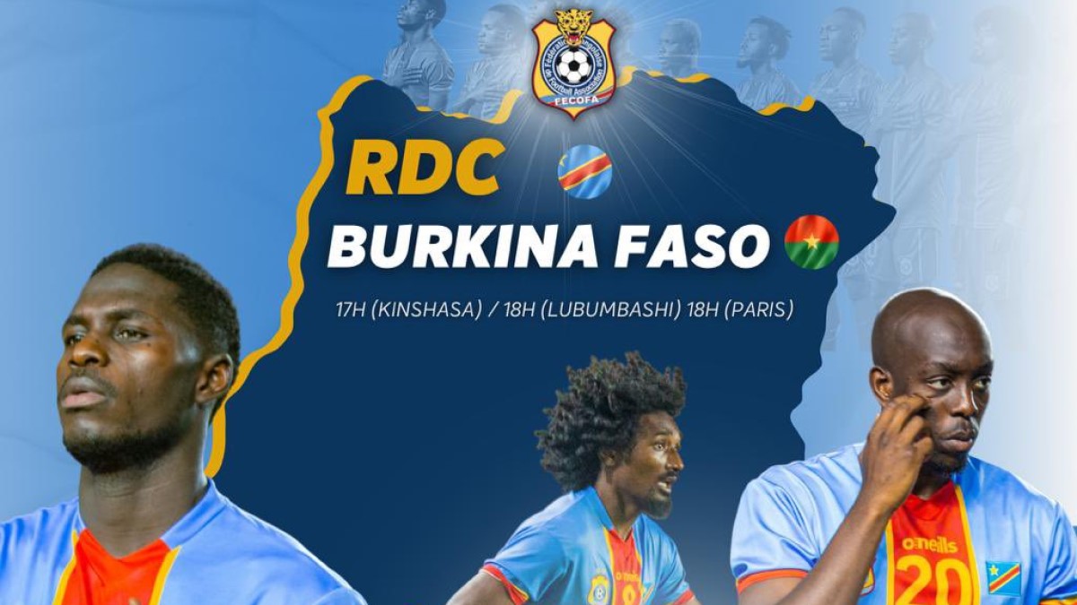 Football : Les Léopards de la RDC affrontent ce vendredi les Étalons du Burkina-Faso