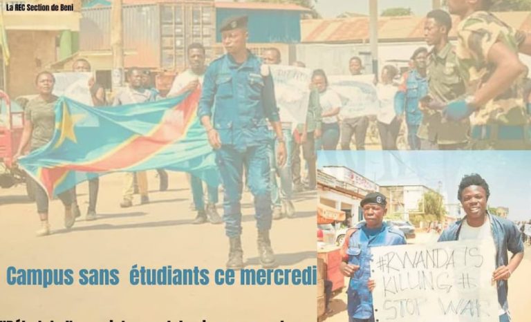 Beni marche étudiant contre Rwanda