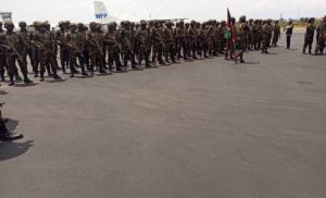 Les troupes kényanes