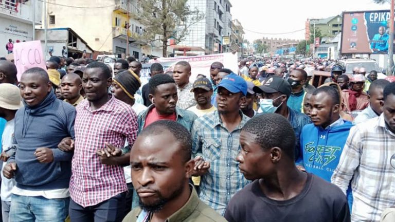 marche pacifique à Bukavu