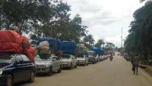 des conducteurs de plus 100 voitures bloqués à Oich