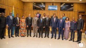 Sama Lukonde et les membres de la CENI