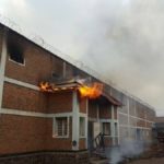 prison centrale Munzenze en ville de Goma, Incendié