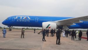 RDC : L'avion transportant le Pape