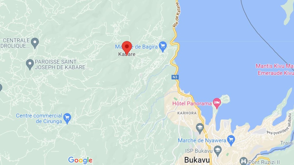 Sud Kivu village buhozi kabare - Google Maps