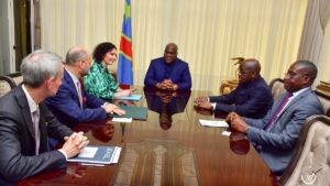 Félix Tshisekedi a échangé avec Hadja Lahbib