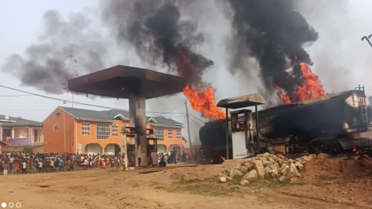 Incendie dans une station-service de Bunia