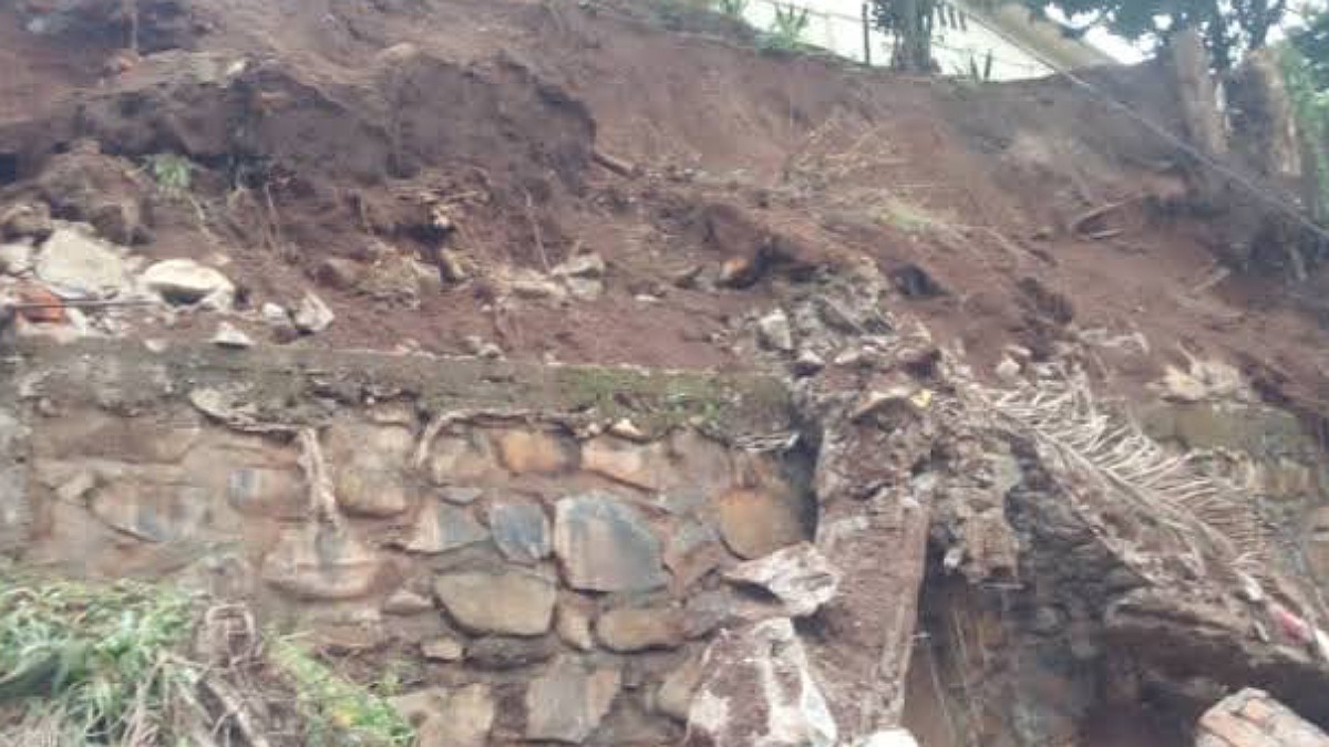 l’écroulement d’un mur à Cikonyi