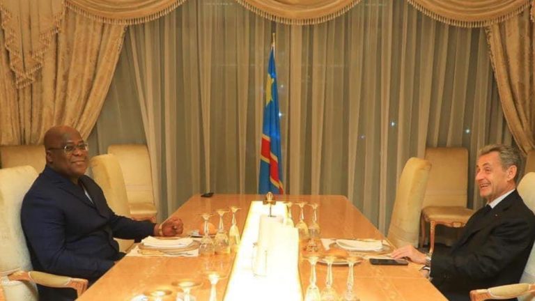 Felix Tshisekedi et nicolas sarkozy