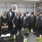 délégation officielle du Kasaï et le ministre Adrien Bokele