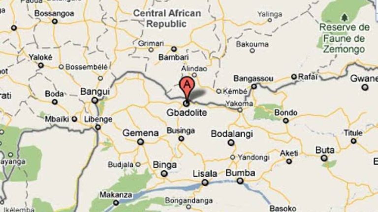 RVA l'aéroport international de Mowanda Gbadolite